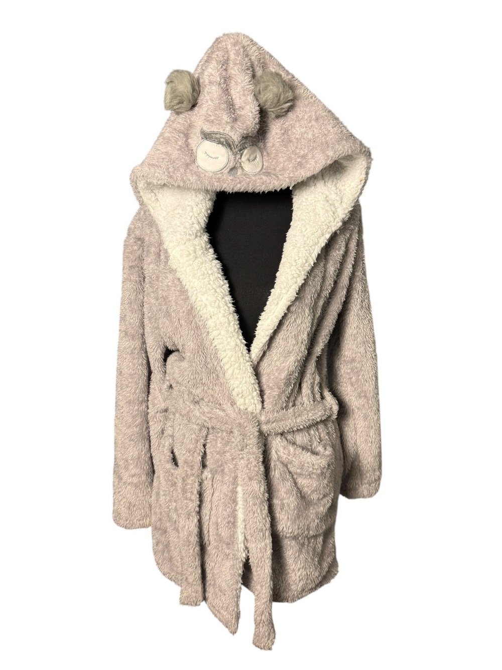 Cozy Critter Company Plush Hooded Owl Robe -Woman’s